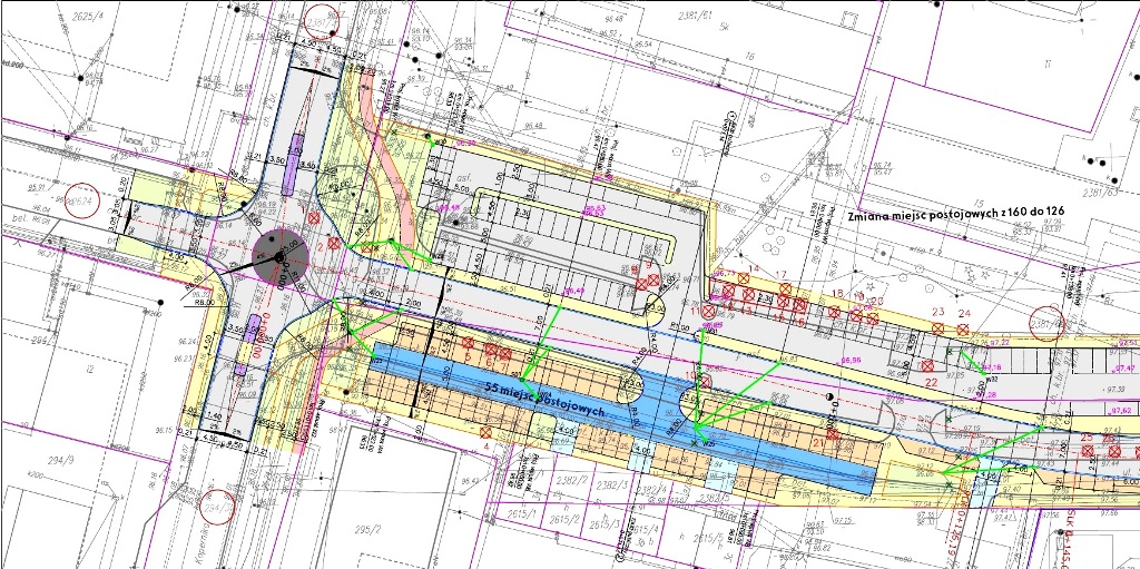 Słupca - ul. Sikorskiego zamknięta od strony ul. Kopernika (plan sytuacyjny)