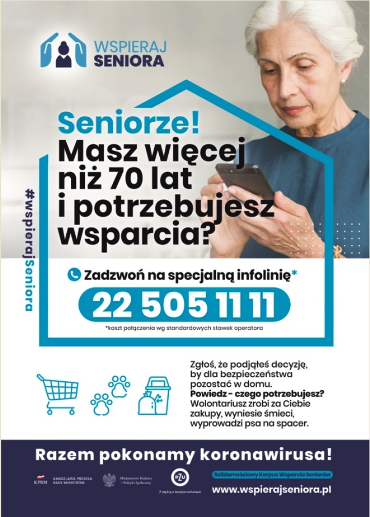 #WspierajSeniora Solidarnościowy Korpus Wsparcia Seniorów