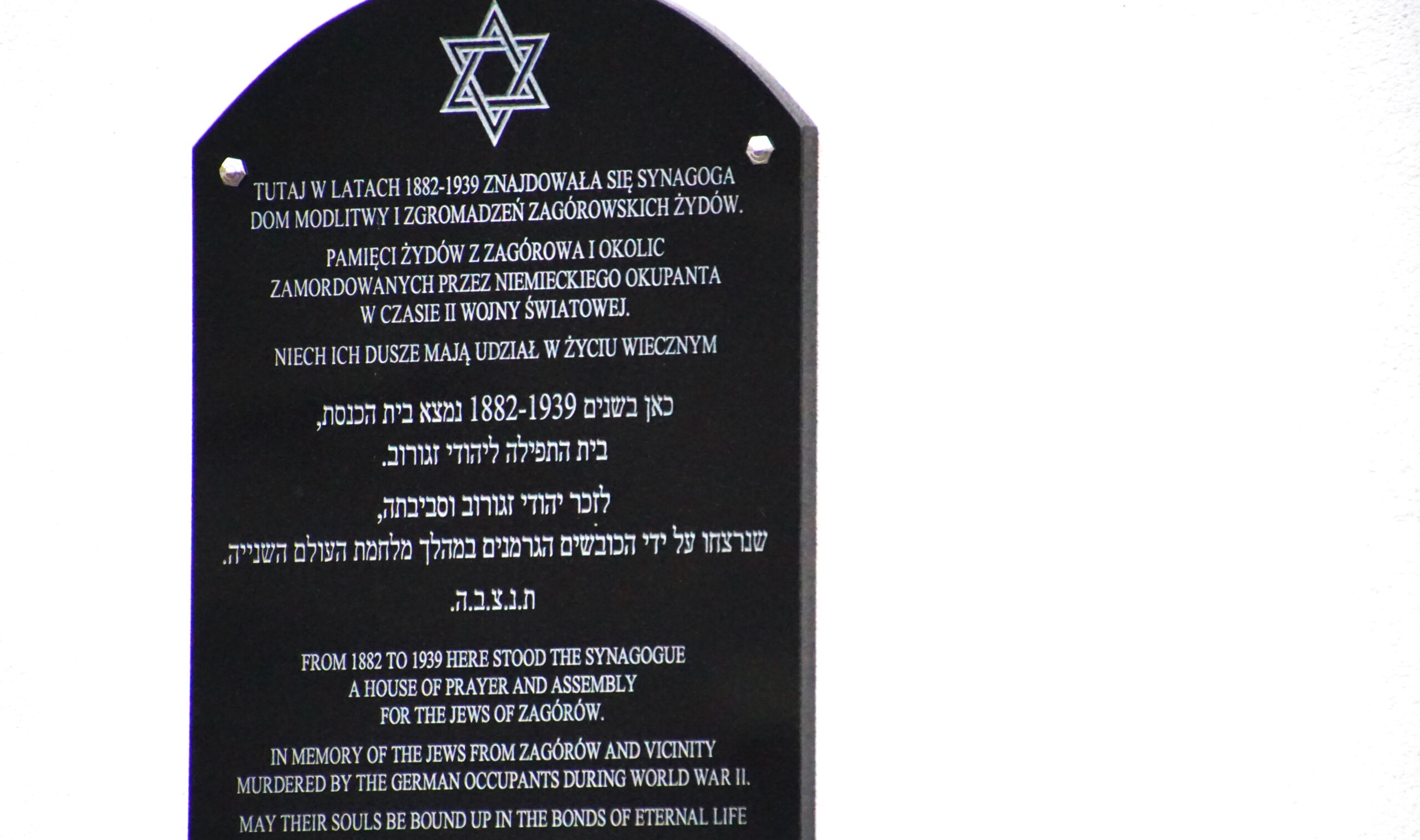 „Dla nas żyjących obowiązkiem jest pamiętać” - Dzień Pamięci o Ofiarach Holokaustu w Zagórowie